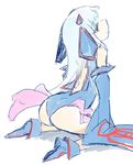  ass gen_3_pokemon homura_subaru kyogre long_hair personification pokemon simple_background solo white_background 