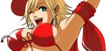  alice_(snk) alice_garnet_nakata blonde_hair breasts fatal_fury king_of_fighters large_breasts smile the_king_of_fighters_xiv 