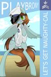  cutie_mark equine female friendship_is_magic hat mammal military my_little_pony naughty navy original_character pegasus pinup pose solo underwear uniform wings 