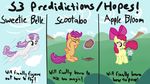  arrkhal bow cloud concentration cub cutie_mark_crusaders_(mlp) english_text equine female feral flower flying friendship_is_magic fur grass green_eyes hair happy horn horse magic mammal mix mountain my_little_pony orange_eyes orange_fur pegasus pony purple_hair red_hair scootaloo_(mlp) sky squint sweetie_belle_(mlp) text two_tone_hair unicorn white_fur wings yellow_fur young 