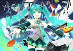  :d absurdres aqua_eyes aqua_hair art_brush beamed_eighth_notes book camera canvas_(object) computer detached_sleeves eighth_note film_strip gradient_hair guitar hatsune_miku headset highres instrument keyboard_(instrument) laptop long_hair microphone multicolored_hair musical_note necktie open_mouth paint paintbrush palette pencil photo_(object) piano_keys rkp sheet_music skirt smile solo speaker thighhighs twintails very_long_hair vocaloid 