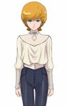  audrey_burne bangs gacha-m gundam gundam_unicorn orange_hair short_hair solo unicorn_gundam 