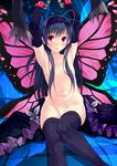 :o accel_world antenna_hair armpits arms_up bdsm black_hair black_legwear blush bondage bound butterfly_wings chain cuffs elbow_gloves flat_chest gloves hair_censor hair_over_breasts highres kuroyukihime legs long_hair navel nude open_mouth pink_eyes pink_wings red_eyes revision shackles sitting solo tears thighhighs very_long_hair wings yagami_shuuichi 