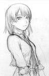  :3 abe_yoshitoshi copyright_request greyscale highres monochrome non-web_source short_hair sketch solo 