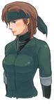  artist_request bandana brown_hair eyepatch genderswap genderswap_(mtf) metal_gear_(series) metal_gear_solid metal_gear_solid_3 naked_snake solo 