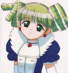  artist_request earrings elkarena green_eyes green_hair jewelry lowres majutsushi_orphen solo 