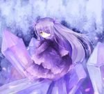  bad_id bad_pixiv_id barasuishou crystal eyepatch icc long_hair purple purple_hair rozen_maiden solo yellow_eyes 