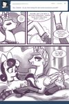  bed bonbon_(mlp) comic crown cutie_mark dialog duo english_text equine female feral friendship_is_magic hair horn horse john_joseco legwear lingerie long_hair mammal my_little_pony pony princess princess_celestia_(mlp) royalty stockings text tiara tumblr winged_unicorn wings 