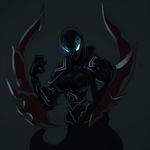  bad_id bad_pixiv_id genderswap genderswap_(mtf) glowing glowing_eyes league_of_legends looking_at_viewer no_humans nocturne_(league_of_legends) simple_background solo space_jin 