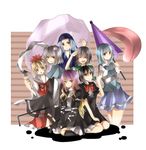  animal_ears bad_id bad_pixiv_id black_hair blonde_hair blue_eyes blue_hair bow capelet closed_eyes dress gradient_hair grey_hair hair_ornament heterochromia hijiri_byakuren hood houjuu_nue karakasa_obake kneeling kumoi_ichirin long_hair long_sleeves mouse_ears multicolored_hair multiple_girls murasa_minamitsu nazrin open_mouth parimu purple_hair red_eyes sailor short_hair short_sleeves skirt smile tatara_kogasa tongue toramaru_shou touhou two-tone_hair umbrella undefined_fantastic_object yellow_eyes 