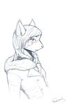  ami blush breasts chest_tuft clothed clothing collar cute ear_tuft female fur hair hoodie looking_at_viewer mammal oonami rodent sketch skimpy small_breasts smile solo squirrel tuft work_in_progress 