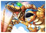  animal ashmish dinozord dragon mecha megazord monster_hunter power_rangers robot super_sentai tigrex wyvern 