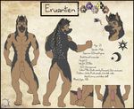  anthro back balls biceps big_penis black_fur body_markings brown_fur canine dog english_text erection exawolf eyewear fangs flaccid flexing fur glans glasses hair humanoid_penis male mammal markings model_sheet mohawk multiple_poses muscles nipples nude open_mouth pecs penis pose presenting purple_eyes sheath sheperd sitting solo spots standing stated_homosexuality tattoo text tongue vein 