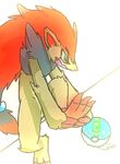  eyes_closed hindpaw jumping nintendo on_one_leg pain paws pok&#233;mon pok&eacute;mon solo video_games zoroark 