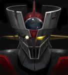  bad_id bad_pixiv_id cockpit damaged highres mazinger_z mazinger_z_(mecha) mecha morimoka no_humans oldschool pilder realistic solo super_robot yellow_eyes 