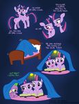  bed blush comic cute cutie_mark disappointed dragon electronvolt english_text equine eye_contact female feral friendship_is_magic fur group horn horse humor madmax male mammal my_little_pony pillow pony purple_eyes purple_fur reading scalie spike_(mlp) suggestive text twilight_sparkle_(mlp) unicorn 