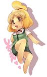  artist_request barefoot canine character_request dog doubutsu_no_mori feet female furry isabelle_(animal_crossing) mammal nintendo paws shizue_(animal_crossing) shizue_(doubutsu_no_mori) solo swimsuit text toes translation_request unknown_artist video_games 