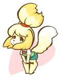  anthro artist_request canine dog doubutsu_no_mori female isabelle_(animal_crossing) mammal nintendo shizue_(animal_crossing) shizue_(doubutsu_no_mori) solo translation_request unknown_artist video_games 