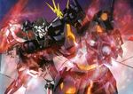  glowing gundam gundam_unicorn highres mecha no_humans nt-d official_art unicorn_gundam unicorn_gundam_banshee 