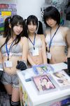  3girls asian bra clerk highres iiniku_ushijima japan lenfried multiple_girls photo shop twintails underwear ushijima_iiniku 
