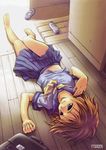  barefoot higurashi_no_naku_koro_ni relaxed ryuuguu_rena 