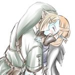  1girl blonde_hair blue_skin blush closed_eyes couple earrings hat hetero jewelry kiss link microspace midna midna_(true) non-web_source orange_hair pointy_ears spoilers the_legend_of_zelda the_legend_of_zelda:_twilight_princess 