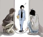  comedy cuffs death_note funny handcuffs l l_(death_note) lowres matsuda_touta yagami_light 