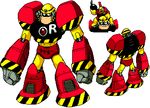  android ariga_hitoshi clenched_hands gutsman helmet lowres machinery rockman rockman_(classic) rockman_megamix simple_background white_background 