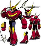  ariga_hitoshi armor armored_boots blue_background bodysuit boots clenched_hands full_body helmet lowres male_focus multiple_views quickman rockman rockman_(classic) rockman_2 rockman_megamix spikes transparent_background 