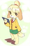  animal_ears artist_request barefoot canine dog doubutsu_no_mori feet female isabelle_(animal_crossing) mammal nintendo paws shizue_(animal_crossing) shizue_(doubutsu_no_mori) solo tail toes unknown_artist video_games 