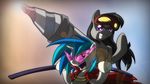  equine eyewear female feral friendship_is_magic glasses goggles gurren_lagann horn horse mammal my_little_pony octavia_(mlp) pony tengen_toppa_gurren_lagann unicorn vinyl_scratch_(mlp) zedrin 