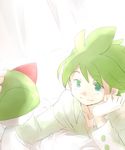  1boy green_hair mitsuru_(pokemon) pokemon pokemon_(game) pokemon_rse ralts 