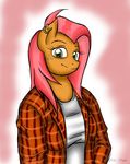  anthrofied babs_seed_(mlp) equine female flannel freckles friendship_is_magic hair hasana-chan horse looking_at_viewer mammal my_little_pony pony solo 