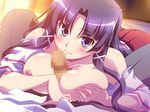  blush breasts censored character_request izumi_mahiru nipples paizuri penis smile 