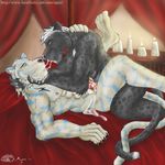  abs ajani anal anal_penetration anthro biceps claws cum cum_on_hand cum_on_penis duo entwined_tails erection feline gay hindpaw kergiby kissing lying male mammal messy missionary_position muscles nipples nude on_back panther paws pecs penetration penis sex storm-tiger stripes tiger toes 