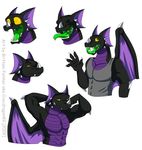  abs angry anthro biceps big big_muscles black_dragon black_scales black_skin claws clothed clothing crocdragon89 dragon eyes_closed fangs flexing forked_tongue green_eyes green_tongue grin half-dressed happy horn laugh looking_at_viewer male muscles open_mouth pecs plain_background pose purple_skin scales scalie shirt smile solo standing surprise tank_top tongue topless white_background wings yellow_eyes zeke_(crocdragon89) 