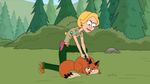  brickleberry canine cub female fox gun human low_res ranged_weapon weapon young 