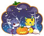  bat blue_eyes cape guizi halloween holidays huiro mammal night pumpkin red_eyes star terex tree 