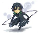  artist_request black_eyes black_hair chibi darker_than_black full_body hei long_sleeves looking_at_viewer lowres male_focus solo wire 