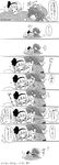  comic greyscale highres konpaku_youmu korona kupaa monochrome multiple_girls saigyouji_yuyuko touhou translated 