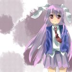  :x animal_ears bad_id bad_pixiv_id bunny_ears long_hair purple_hair reisen_udongein_inaba skirt solo subachi touhou 