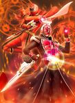  bad_id bad_pixiv_id belt crossover hiro_(hibikigaro) jewelry kamen_rider kamen_rider_wizard kamen_rider_wizard_(series) magic_circle magired mahou_sentai_magiranger mask multiple_boys ring super_sentai sword wand weapon 