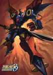  duan_henglong dygenguar explosion highres mecha no_humans super_robot super_robot_wars super_robot_wars_original_generation sword weapon 