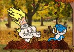  fall hedgehog jumping laugh leaves male mammal mink mustelid nightmare_fuel nude o_o sega smile sonic_(series) sonic_the_hedgehog tamers12345 what 