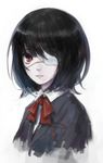  another bad_id bad_pixiv_id eyepatch maigoyaki misaki_mei profile red_eyes school_uniform solo 