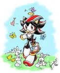  &lt;3 anthro black blush chick easter egg gloves hedgehog holidays lagomorph male rabbit red_eyes sega shadow_the_hedgehog sonic_(series) 