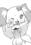  balls big_dom_small_sub black_and_white blush canine censored clitoris cub cum cum_in_pussy cum_inside female ineffective_censorship jewel_pet jewelpet kamekichi male mammal monochrome one_eye_closed papillon penis peridot peridot_(jewel_pet) pussy pussy_juice size_difference smile spread_legs spreading straight wink young 