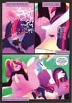  ? anthro anthrofied blush clothing comic cutie_mark english_text equine female female_ejaculation fingering friendship_is_magic group hair horn horn_sex horse leche lesbian mammal multi-colored_hair my_little_pony orgasm outside penetration pony princess princess_cadance_(mlp) princess_cadence princess_celestia princess_celestia_(mlp) purple_eyes pussy pussy_juice royalty text twilight_sparkle twilight_sparkle_(mlp) unicorn vaginal winged_unicorn wings 