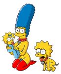  dahr lisa_simpson maggie_simpson marge_simpson the_simpsons 