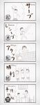  5koma 6+girls artist_request comic greyscale highres monochrome multiple_girls sayonara_zetsubou_sensei volleyball 